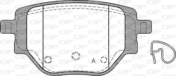 Open Parts BPA1905.00 - Kit pastiglie freno, Freno a disco autozon.pro