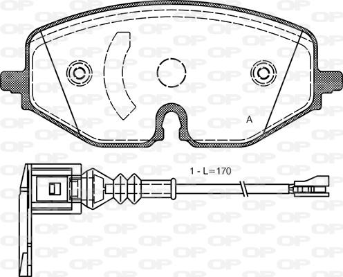 Open Parts BPA1906.01 - Kit pastiglie freno, Freno a disco autozon.pro