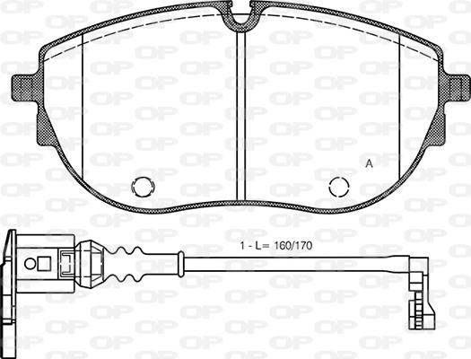 Open Parts BPA1919.01 - Kit pastiglie freno, Freno a disco autozon.pro