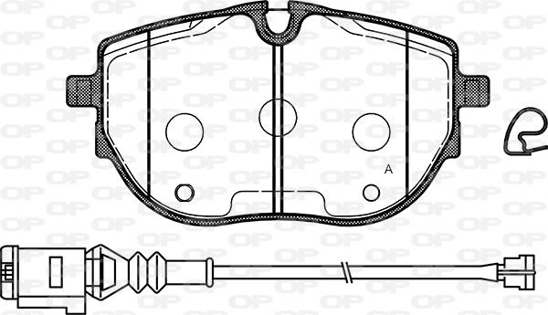 Open Parts BPA1920.01 - Kit pastiglie freno, Freno a disco autozon.pro