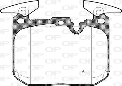 Open Parts BPA1491.00 - Kit pastiglie freno, Freno a disco autozon.pro