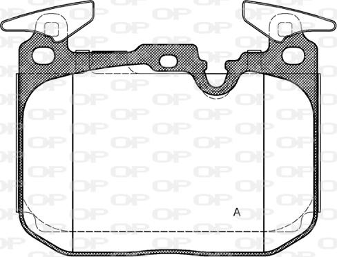 Open Parts BPA1491.10 - Kit pastiglie freno, Freno a disco autozon.pro