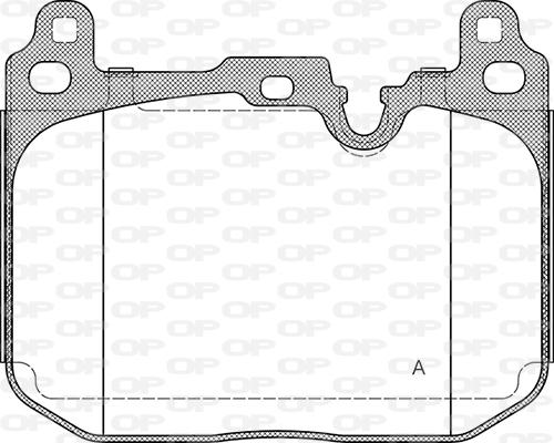 Open Parts BPA1491.20 - Kit pastiglie freno, Freno a disco autozon.pro