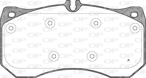 Open Parts BPA1497.00 - Kit pastiglie freno, Freno a disco autozon.pro