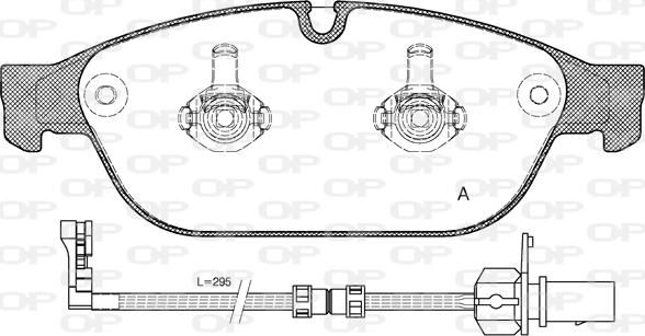 Open Parts BPA1441.02 - Kit pastiglie freno, Freno a disco autozon.pro