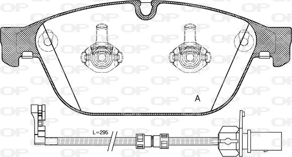 Open Parts BPA1443.02 - Kit pastiglie freno, Freno a disco autozon.pro