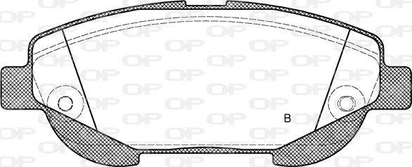 Open Parts BPA1453.02 - Kit pastiglie freno, Freno a disco autozon.pro