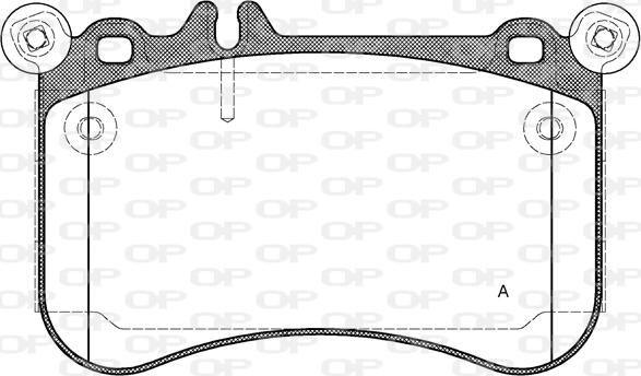 Open Parts BPA1465.00 - Kit pastiglie freno, Freno a disco autozon.pro