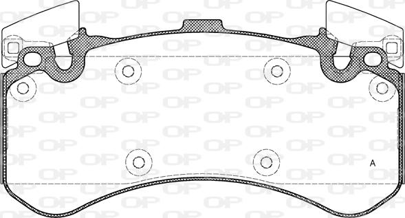 Open Parts BPA1463.00 - Kit pastiglie freno, Freno a disco autozon.pro