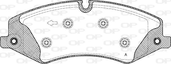 Open Parts BPA1409.10 - Kit pastiglie freno, Freno a disco autozon.pro