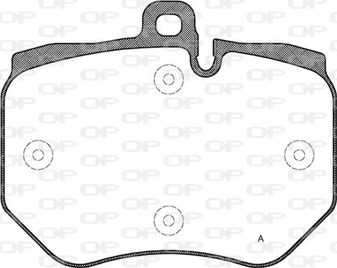 Open Parts BPA1400.00 - Kit pastiglie freno, Freno a disco autozon.pro