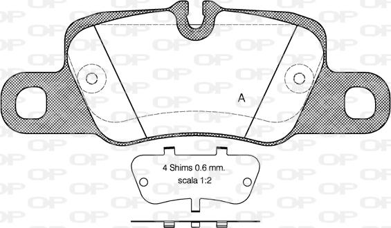 Open Parts BPA1401.00 - Kit pastiglie freno, Freno a disco autozon.pro