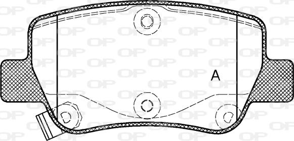 Open Parts BPA1403.02 - Kit pastiglie freno, Freno a disco autozon.pro