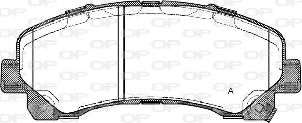 Open Parts BPA1407.00 - Kit pastiglie freno, Freno a disco autozon.pro