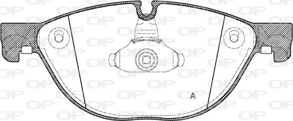 Open Parts BPA1414.00 - Kit pastiglie freno, Freno a disco autozon.pro