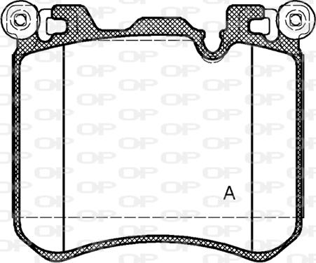 Open Parts BPA1413.00 - Kit pastiglie freno, Freno a disco autozon.pro