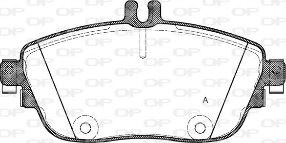 Open Parts BPA1485.08 - Kit pastiglie freno, Freno a disco autozon.pro