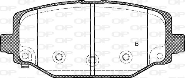 Open Parts BPA1483.04 - Kit pastiglie freno, Freno a disco autozon.pro