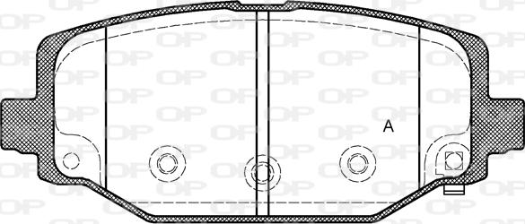 Open Parts BPA1483.04 - Kit pastiglie freno, Freno a disco autozon.pro