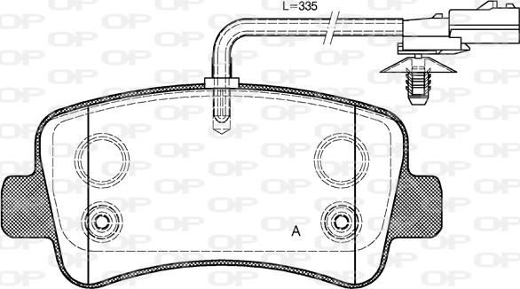 Open Parts BPA1439.01 - Kit pastiglie freno, Freno a disco autozon.pro