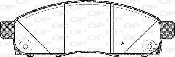 Open Parts BPA1434.02 - Kit pastiglie freno, Freno a disco autozon.pro