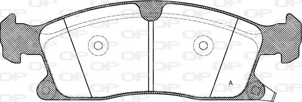 Open Parts BPA1430.02 - Kit pastiglie freno, Freno a disco autozon.pro