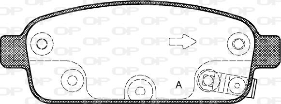 Open Parts BPA1432.02 - Kit pastiglie freno, Freno a disco autozon.pro