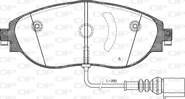 Open Parts BPA1470.01 - Kit pastiglie freno, Freno a disco autozon.pro