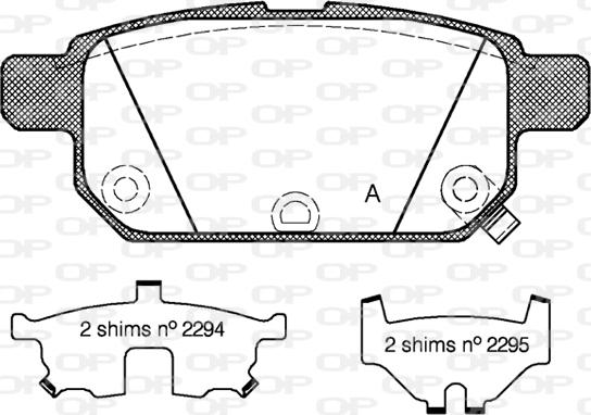 Open Parts BPA1471.02 - Kit pastiglie freno, Freno a disco autozon.pro