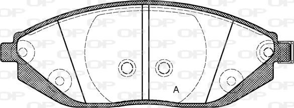 Open Parts BPA1472.02 - Kit pastiglie freno, Freno a disco autozon.pro