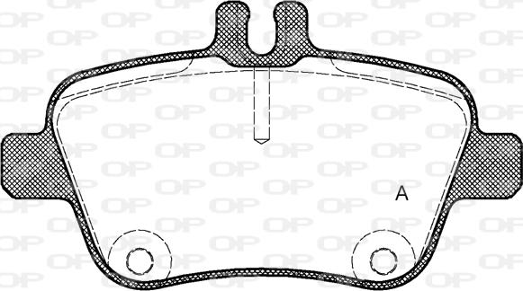 Open Parts BPA1477.00 - Kit pastiglie freno, Freno a disco autozon.pro