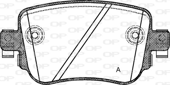 Open Parts BPA1549.08 - Kit pastiglie freno, Freno a disco autozon.pro