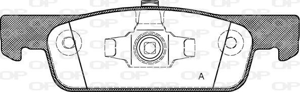 Open Parts BPA1540.00 - Kit pastiglie freno, Freno a disco autozon.pro