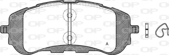 Open Parts BPA1559.00 - Kit pastiglie freno, Freno a disco autozon.pro