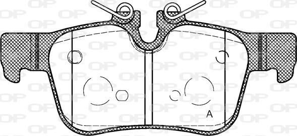 Open Parts BPA1551.10 - Kit pastiglie freno, Freno a disco autozon.pro