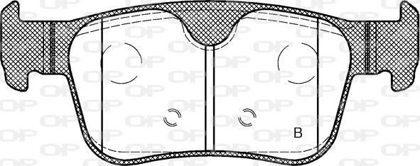 Open Parts BPA1551.10 - Kit pastiglie freno, Freno a disco autozon.pro