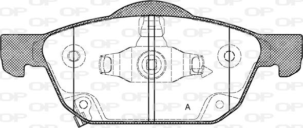 Open Parts BPA1552.02 - Kit pastiglie freno, Freno a disco autozon.pro