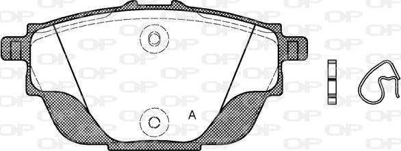 Open Parts BPA1557.00 - Kit pastiglie freno, Freno a disco autozon.pro