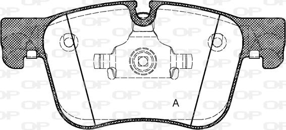 Open Parts BPA1560.00 - Kit pastiglie freno, Freno a disco autozon.pro