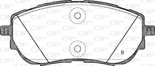 Open Parts BPA1561.02 - Kit pastiglie freno, Freno a disco autozon.pro