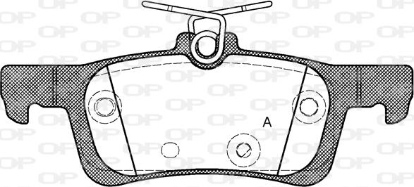 Open Parts BPA1563.00 - Kit pastiglie freno, Freno a disco autozon.pro