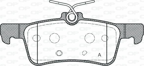 Open Parts BPA1563.20 - Kit pastiglie freno, Freno a disco autozon.pro