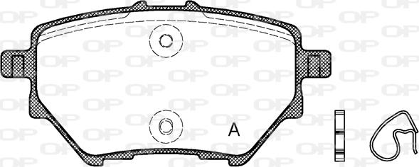 Open Parts BPA1562.00 - Kit pastiglie freno, Freno a disco autozon.pro