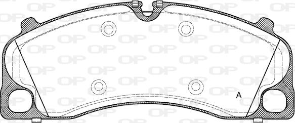 Open Parts BPA1509.00 - Kit pastiglie freno, Freno a disco autozon.pro