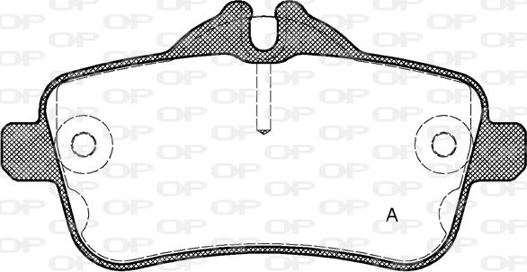 Open Parts BPA1503.00 - Kit pastiglie freno, Freno a disco autozon.pro