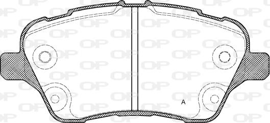 Open Parts BPA1514.00 - Kit pastiglie freno, Freno a disco autozon.pro