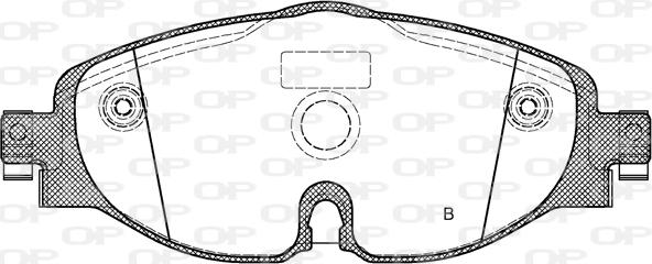 Open Parts BPA1515.01 - Kit pastiglie freno, Freno a disco autozon.pro