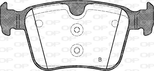 Open Parts BPA1516.40 - Kit pastiglie freno, Freno a disco autozon.pro