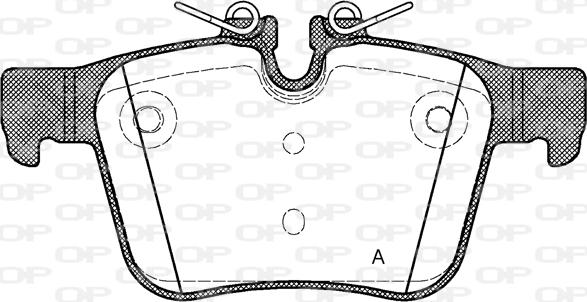 Open Parts BPA1516.40 - Kit pastiglie freno, Freno a disco autozon.pro