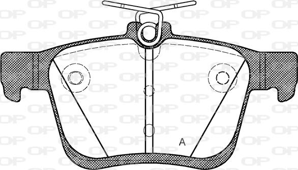 Open Parts BPA1516.00 - Kit pastiglie freno, Freno a disco autozon.pro